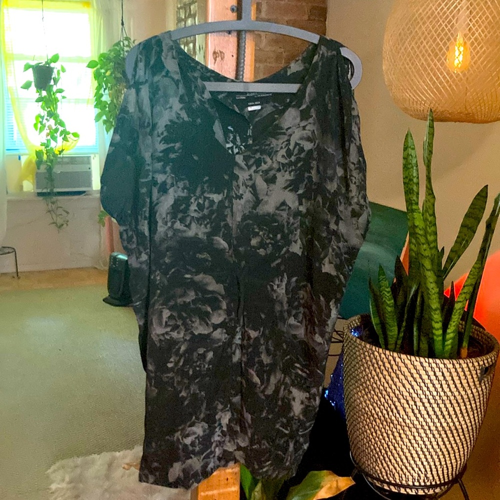 AllSaints Silk Shiftdress